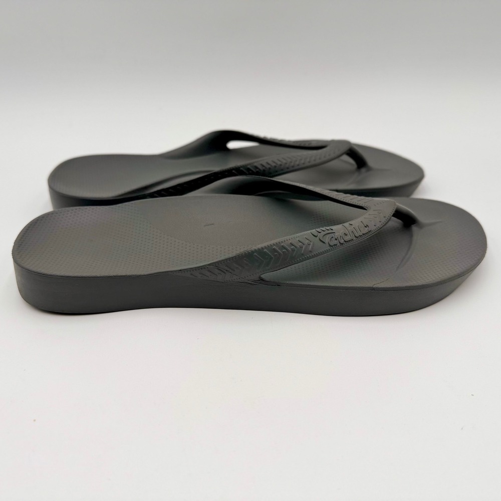Archies Arch Support Flip Flops Womens US 10 Mens 9 Gray Neutral Unisex Summer - Picture 5 of 13